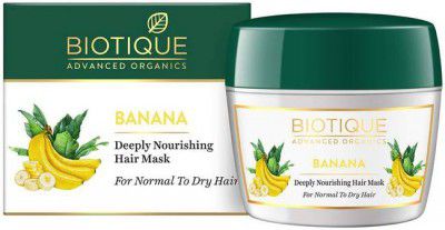 Biotique Advanced Organics Banana Deeply Nourishing Hair Mask for Normal to Dry Hair (175 g)