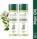 BIOTIQUE Bhringraj Therapeutic Hair Oil for Falling Hair| Intense Hair Regrowth Hair Oil | 240 ml...