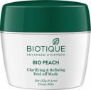 BIOTIQUE Bio Peach Clarifying & Refining Peel Off Mask 175Gm  (175 g)...