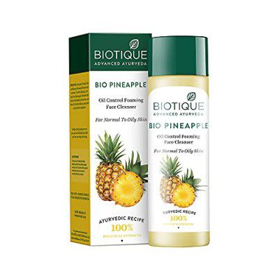 Biotique Bio Pineapple Oil Control Foaming Face Cleanser Normal to Oily Skin - 120 ml