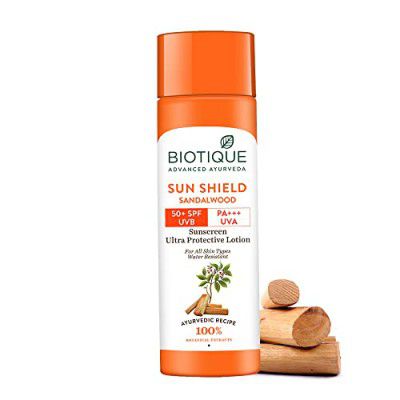 Biotique Bio Sandalwood Sunscreen Ultra Soothing Face Lotion SPF 50+ | 120ml