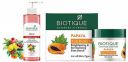 Biotique Bio White Advanced Fairness Face Wash, 200 ml and Biotique Bio Papaya Revitalizing Tan Removal Scrub, 75g...