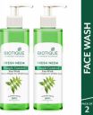 BIOTIQUE Fresh Neem Pimple Control Prevents Pimples | All Skin Types | Face Wash (400 ml)...