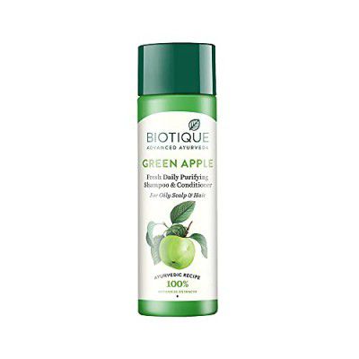 Biotique Green Apple Shine & Gloss Shampoo & Conditioner | 120ml