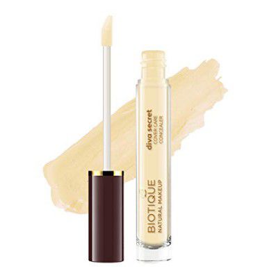 Biotique Natural Full Coverage Oil All Skin Typ Makeup Diva Secret Cover Care Concealer, Iced Ivory, 3.5ml