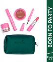 BIOTIQUE Natural Makeup Born To Party Makeup Gift Kit in Pouch (Set of 6) 25 g (Black)...
