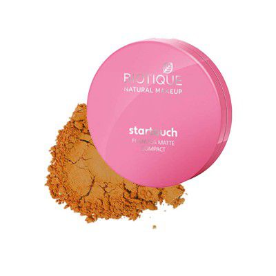 Biotique Natural Makeup Startouch Flawless Matte Compact Almond Biscotti 9g