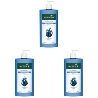 Biotique Ocean Kelp Anti Hairfall Shampoo | 650ml (Pack of 3)