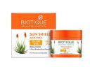 Biotique Sun Shield Aloe Vera 30+ Spf UVB Sunscreen Ultra Protectective Face Cream, 50G, Pack Of 1...