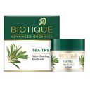 Biotique Tea Tree Skin Clearing Eye Mask, Green, 15 g...