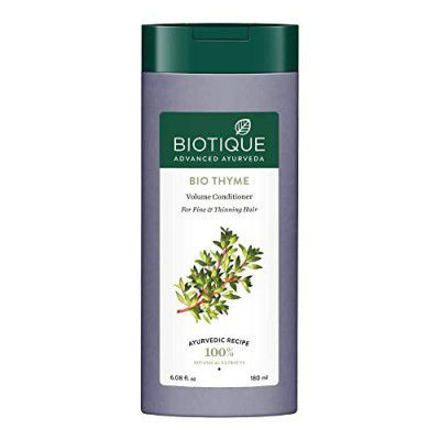 Biotique Thyme Volume Conditioner For Fine And Thinning Hair 180Ml, Peppermint