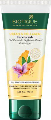Biotique Ubtan & Collagen Tan Removal Face Scrub -100gm