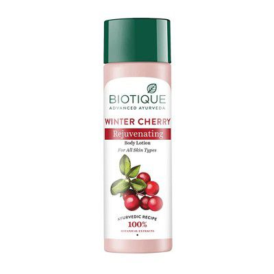 Biotique Winter Cherry Rejuvenating Body Lotion For All Skin Types, 190ml