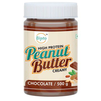 Bipto High Protein Peanut Butter | Chocloate Creamy, 500g