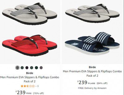 Birde Men's Footwear Pack of 2 @₹239