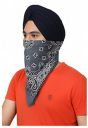 BISMAADH Cotton Novelty Double Sided Print Paisley Cowboy Bandana Scarf Headband Handkerchiefs Pack of 1...