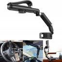 BKN Multifunctional Car Rear View Mirror 360° Rotatable Mobile Holder Mounted Hanging Clip for Car Mobile Holder Accessories...