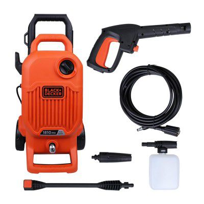 Black + Decker Bepw1800T 1700W 1810 Psi 125 Bar Pressure Washer | 1 Year Warranty, Orange & Black