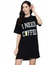Black I-Need-Coffee Sleepshirt...
