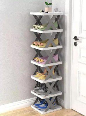Black Olive Foldable Multi Layer Shoe Rack (6 Layer)