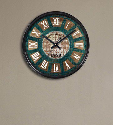 Black Plastic Edge Vintage Wall Clock