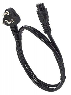 Black-r 3 Pin Laptop Power Cable Universal Replacement for Laptop Charger Adapter Power Cord for Laptop - (1.5 M, Black)