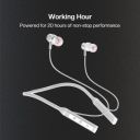 Black-R ENC Wireless Earphone Bluetooth Headphones in Ear Neckband with Upto 130 Hours Playback | R-006 (Gray)...