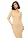 Black Rib Square Neck FS Midi Dress...