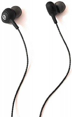 Black Wired In Ear Earphones Without Mic