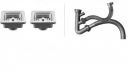 BLACKADO DOUBLE BOWL HANDMADE KITCHEN SINK PIPE COUPLING SET, DOUBLE BOWL CONNECTOR, PIPE + COUPLING SET...
