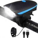 BLACKBELL 2-in-1 USB Rechargeable Bicycle Horn LED Front Light (3 modes)...