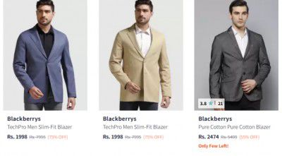 Myntra : Blackberrys Blazers Start at Rs.1924