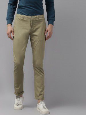 Blackberrys Men Beige B-95 Slim Fit Chinos Trousers