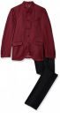 blackberrys Men's Polyester Blend Slim Fit Formal Suit Dress Set (NL-JQ-SANSA1# Maroon_DK. RED_Small)...
