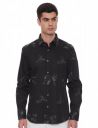 blackberrys Mens Solid Slim Shirt (NL-Taren Black Medium), 39...