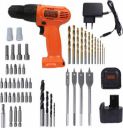 BLACK+DECKER 12-Volt Cordless /Driver with Keyless and 50 Accessories Kit CD121K50 Angle Drill (10 mm Chuck Size)...
