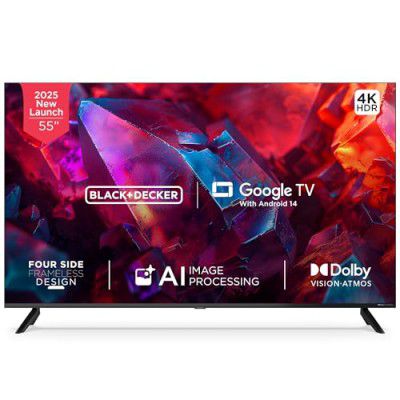BLACK+DECKER (55") A1 Series 4K Ultra HD LED Smart Google TV BXTVGU55UD2875ATIN