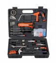 BLACK+DECKER BMT108C Hand Tool Kit for Home & DIY Use (108-Piece) - Includes Screwdriver, Wrench, Ratchet, Utility Knife, Saw, Claw Hammer, Measuring Tape and Plier, 6 Month Warranty, ORANGE & BLACK...
