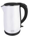 Black+Decker BXKE1703IN 2150-Watt 1.7 Liter Double Wall Protection Stainless Steel Electric Kettle | 2-year Warranty (White)...