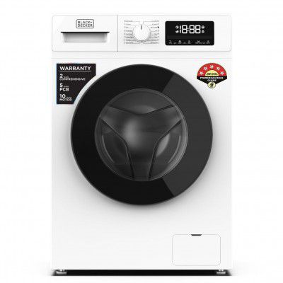 BLACK+DECKER BXWD01260IN 6.0 Kg 5 Star Fully-Automatic Front Loading Washing Machine (2023 Model, In-Built Heater)
