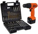 BLACK+DECKER CD961K50 9.6V 10mm Ni-Cd Cordless Keyless Chuck Drill Driver Kit (50 Accessories included)...