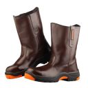 BLACK+DECKER Grain Leather Safety Boot for Men | Double Density ...