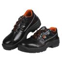 Black+Decker Single Density Black Lace Up Leather Safety Shoe...