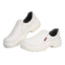 BLACK+DECKER White Microfiber Din Leather Slip-On Safety Shoes for Men | BXWB0151IN...