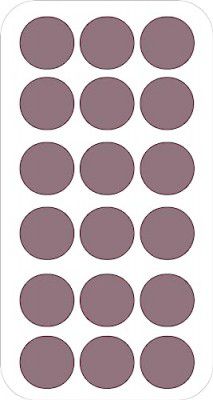 BlackDreams® 720Pcs 25mm (1 inch) Dots Sticker Round Circle Blank Labels Self Adhesive (Wine)