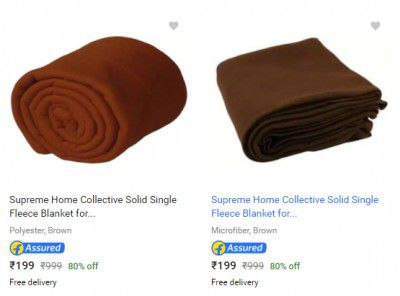 Blanket upto 80% off