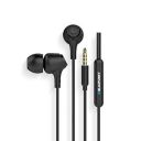 Blaupunkt EM01 in-Ear Wired Earphone with Mic and Deep Bass HD Sound Mobile Headset with Noise Isolation and with customised Extra Ear gels(Black)...