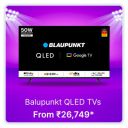 Blaupunkt QLED TVs starts @ Rs. 26749 on Flipkart's Big Billion Days Sale...