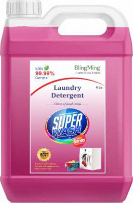 BlingMing Laundry Liquid Detergent For Top-Load And Front Load Machine Pink Lily Lily Liquid Detergent  (5000 ml)