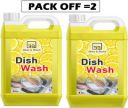 BLISS & BLUSH 10 LTR dish wash Liquid Detergent with Lemon foroil off Kitchen Cleaner Dish Cleaning Gel  (lemon, 2 x 5 L)...